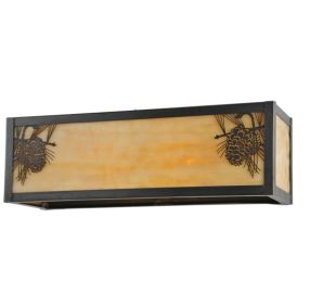 16"W Winter Pine Wall Sconce