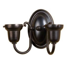 9"W 2 ARM WALL SCONCE