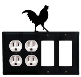 Rooster - Double Outlet and Double GFI Cover