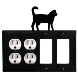 Cat - Double Outlet and Double GFI Cover