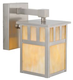 5"W Hyde Park Double Bar Mission Solid Mount Wall Sconce