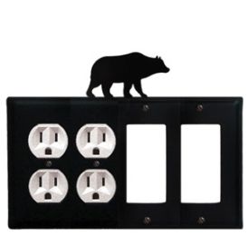 Bear - Double Outlet and Double GFI Cover