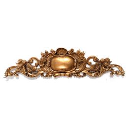 Royal Scroll Gilt Pediment