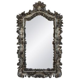 Large Silver Florette Mirror