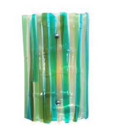 9"W La Spiaggia Fused Glass Wall Sconce