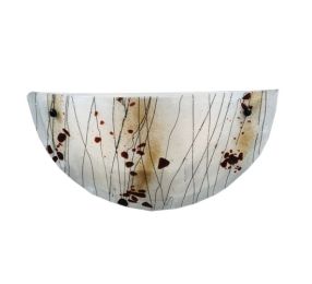 18"W Metro Fusion Ramoscelli Glass Wall Sconce