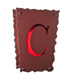 12"W Personalized "C" Wall Sconce