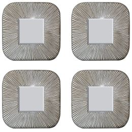 Silver Quad Mirror - Set of 4