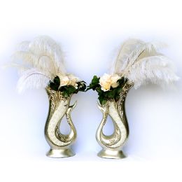 Crystal Swan Arrangement set/2