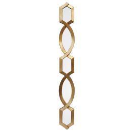 Diamond Stack Mirror -Gold