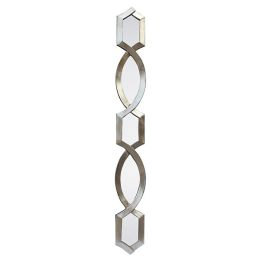 Diamond Stack Mirror -Silver