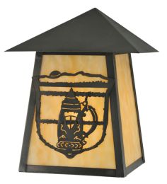 7"W Lake Clear Lodge Stein Wall Sconce