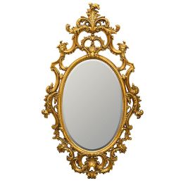 Oval Baroque Mirror