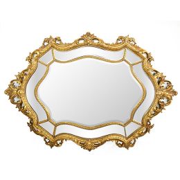 Queen Baroque Oval Mirror