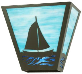 13"W Sailboat Wall Sconce