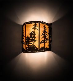 15"W Tall Pines Wall Sconce