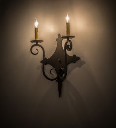 12"W Angelique 2 LT Wall Sconce