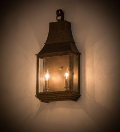 10"W Bastille Pocket Lantern Wall Sconce