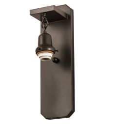 5"W Craftsman Brown 1 LT Wall Sconce