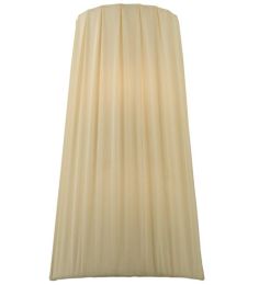 9"W Channell Tapered & Pleated Wall Sconce