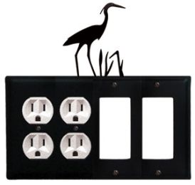 Heron - Double Outlet and Double GFI Cover