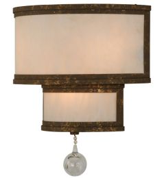 16"W Zayne W/Crystal Ball Wall Sconce