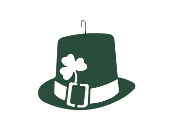 St. Pat Hat - Decorative Hanging Silhouette