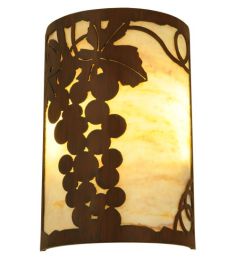 8"W Grape Ivy Wall Sconce