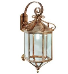 21"W Anza Lantern Wall Sconce