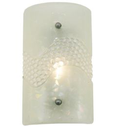 9"W Metro Fusion Coral Glass Wall Sconce