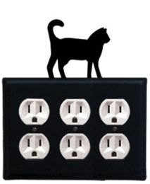 Cat - Triple Outlet Cover