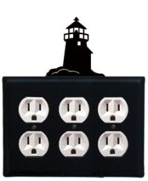 Lighthouse - Triple Outlet Cover