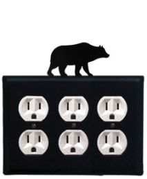 Bear - Triple Outlet Cover