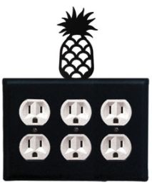 Pineapple - Triple Outlet Cover