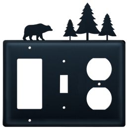 Bear & Pine Trees - Single GFI, Switch and Outlet Cover