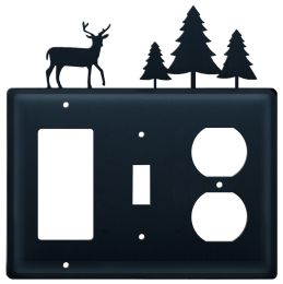 Deer & Pine Trees- Single GFI, Switch and Outlet Cover