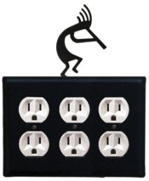 Kokopelli - Triple Outlet Cover