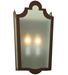 8.25"W French Market Frosted Wall Sconce