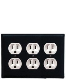 Plain - Triple Outlet Cover