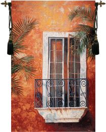 Moroccan Balcony Fine Art Tapestry