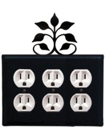 Leaf Fan - Triple Outlet Cover