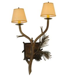 26"H Lone Pine 2 LT Wall Sconce