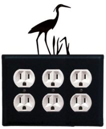 Heron - Triple Outlet Cover