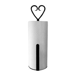 Heart - Paper Towel Holder Holder Vertical Wall Mount