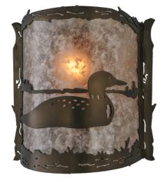 9"W Loon Wall Sconce