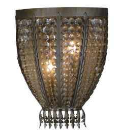 16.5"W Chrisanne W/Crystals Wall Sconce