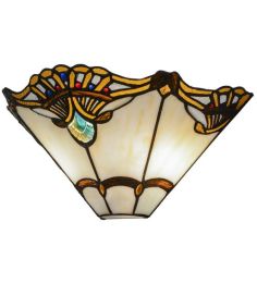 14.5"W Shell with Jewels Wall Sconce