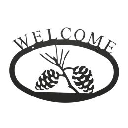 Pinecone Welcome Sign Sm