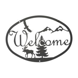 Moose & Eagle - Welcome Sign Medium