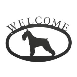 Schnauzer - Welcome Sign Small